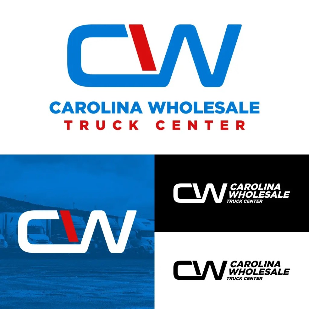 Carolina Wholesale Truck Center logo and website design created by Apex Aesthetics.