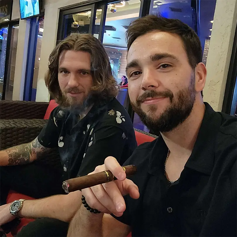 Tyler Murphy and Travis Daniels, co-founders of Apex Aesthetics, pictured together.