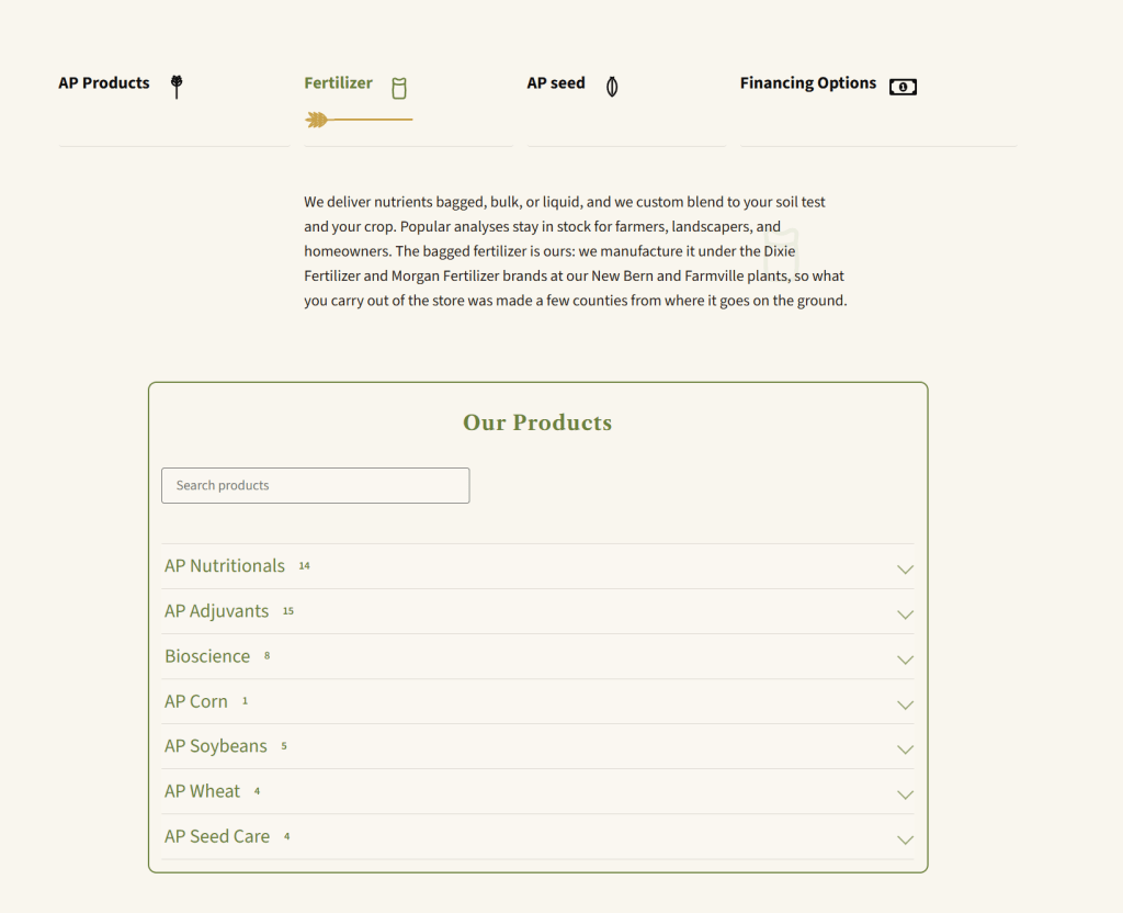 Every product, one click from the home page
